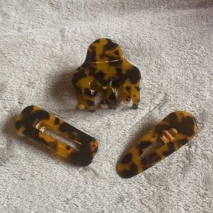 🤎 Hair Clip Trio